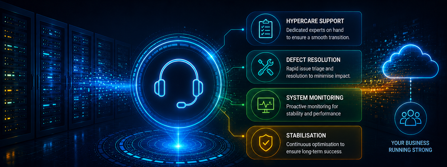 Post-migration support for connected systems