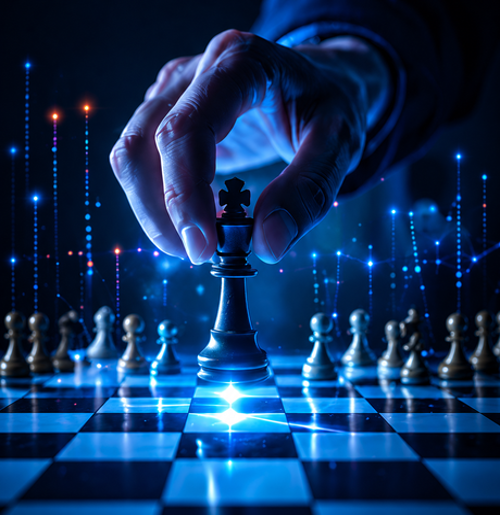 Strategic planning chess image
