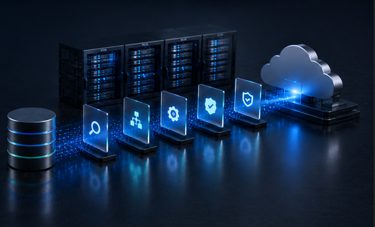 Data migration delivery visual